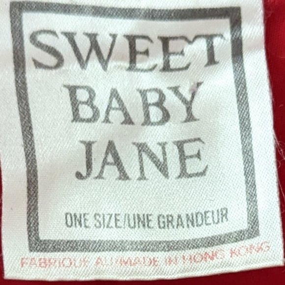 Sweet Baby Jane oversized red cotton blouse with snap on buttons, One Size - Picture 2 of 6